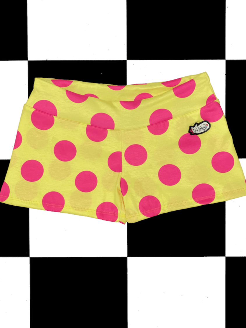 Polka Boyshort and Corset Cami in Yellow