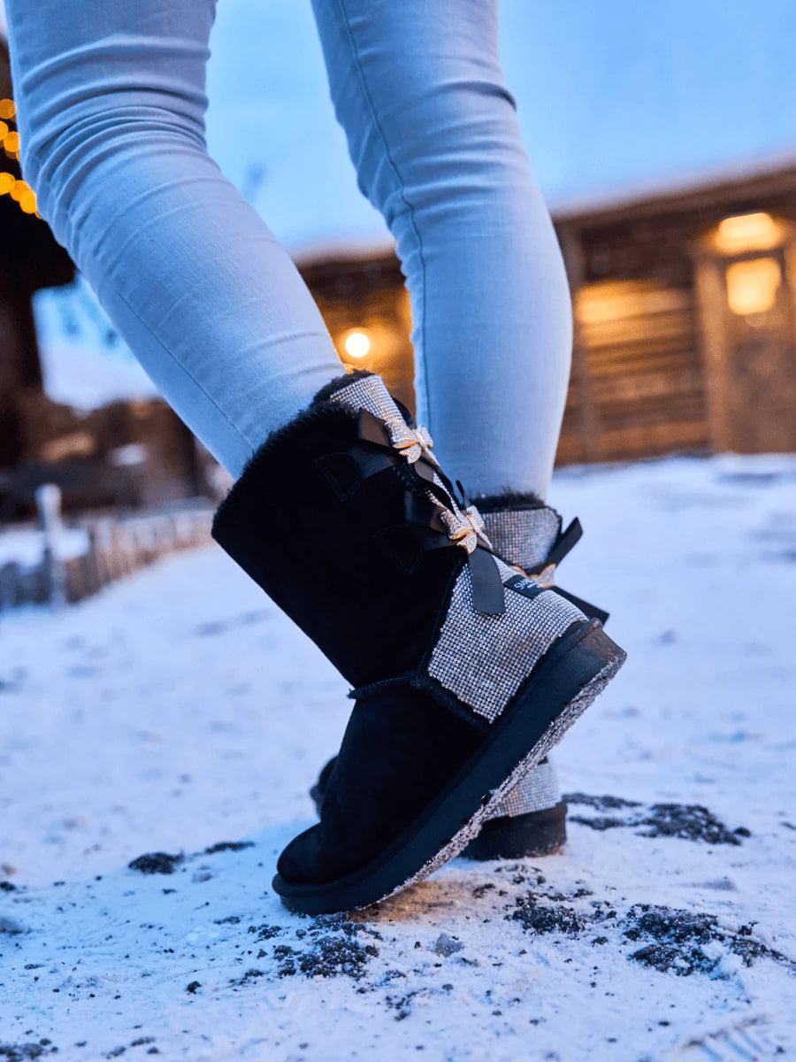 Crystal Bow Boots