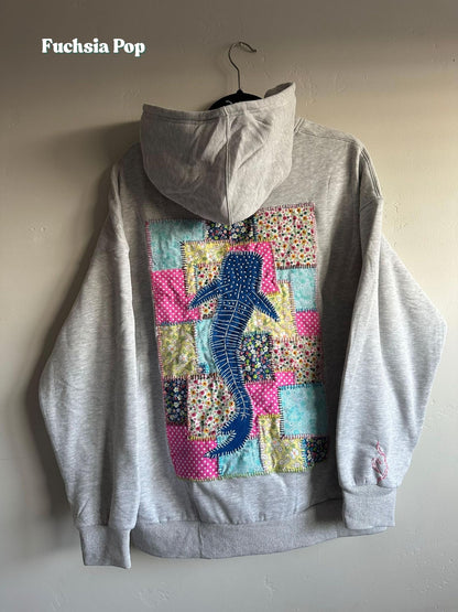 Whale Shark Patched Hoodie