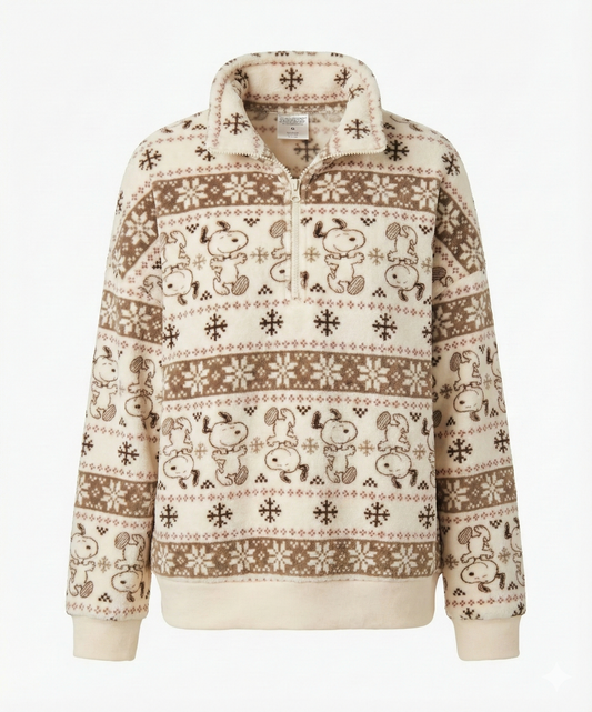 Snoopy Cocoa & Cream Holiday Pullover