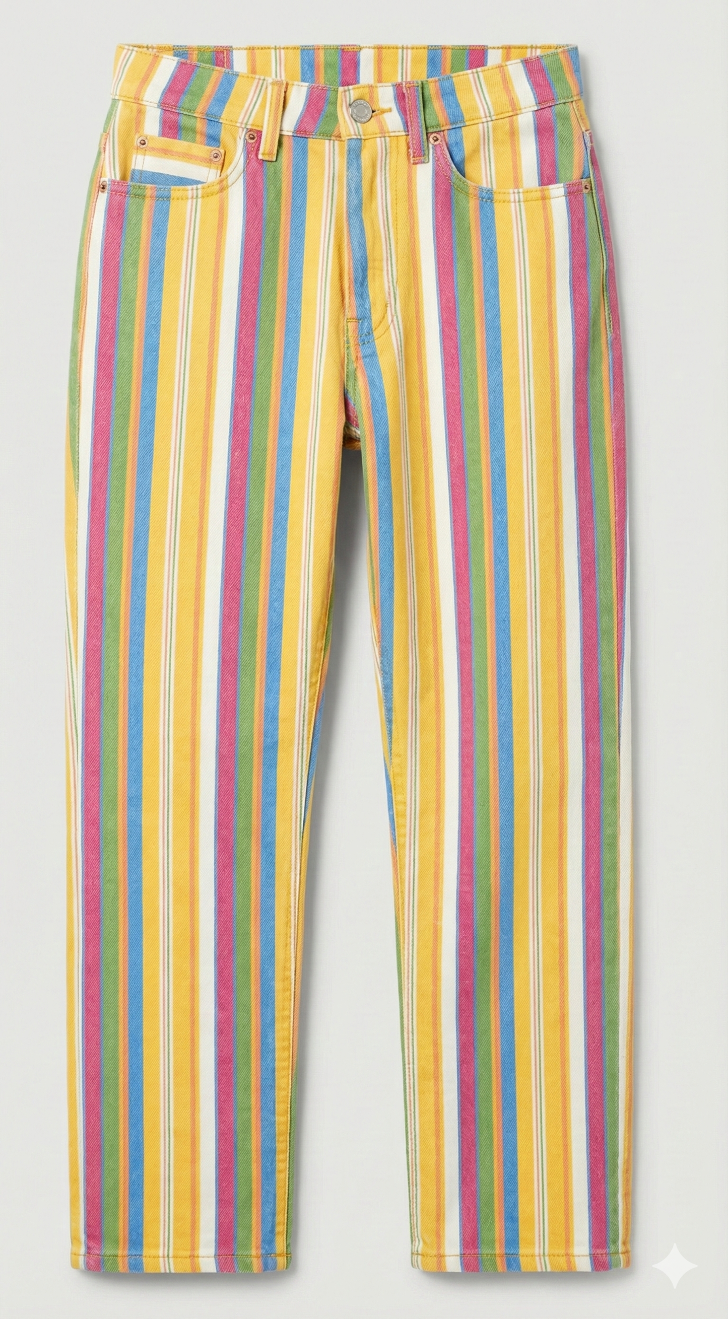 Candy Stripe High-Rise Jeans