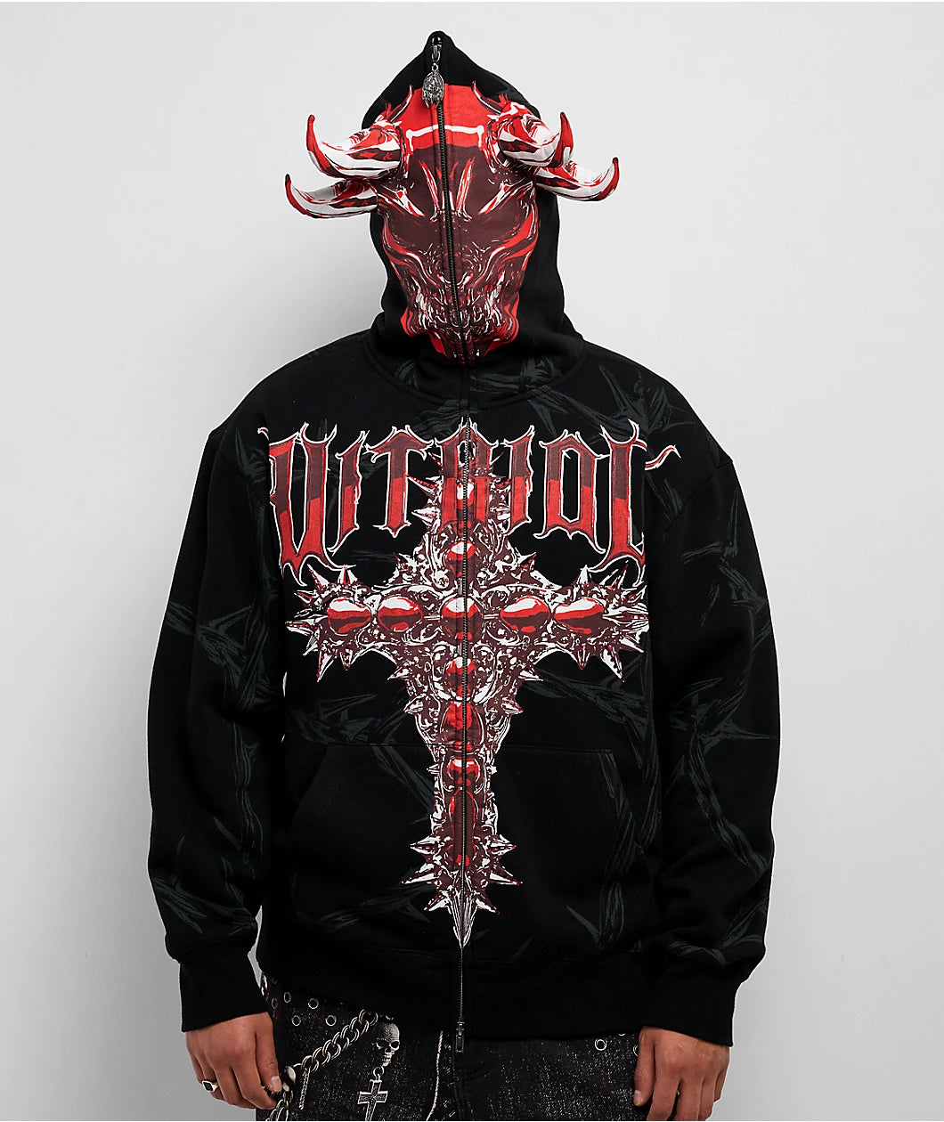 Vitriol Sacril Black Zip Hoodie