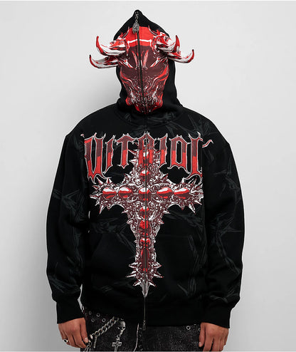 Vitriol Sacril Black Zip Hoodie
