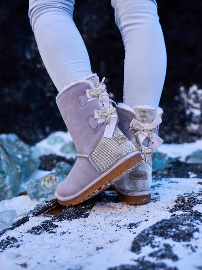 Crystal Bow Boots
