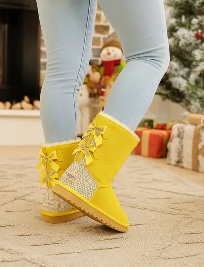 Crystal Bow Boots