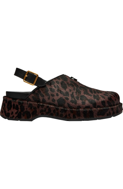 Leopard Print Clogs